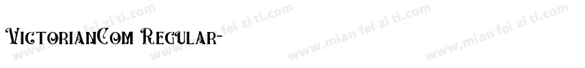 VictorianCom Regular字体转换